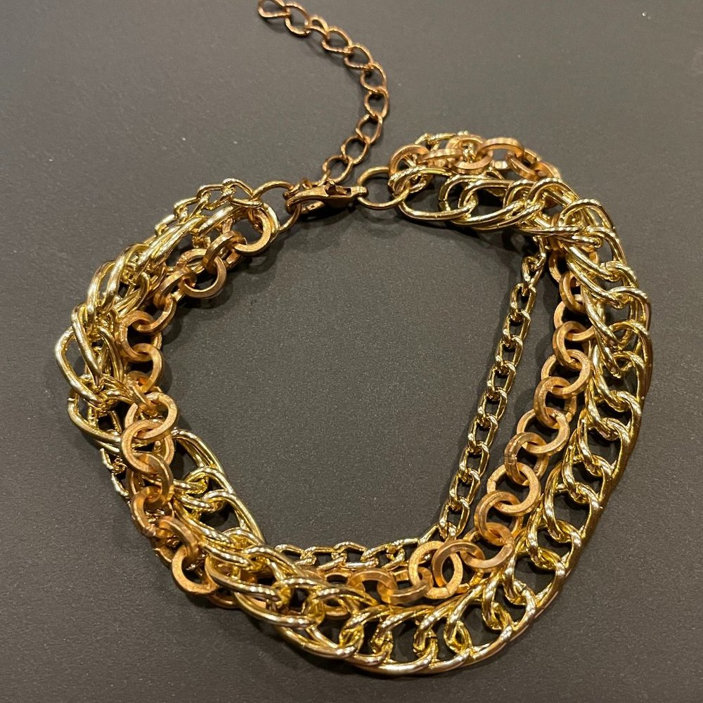 Gold Multi Chain Bracelet